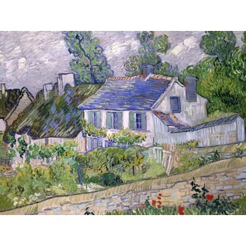 Plakát Plakát, Obraz - Houses at Auvers, Vincent van Gogh