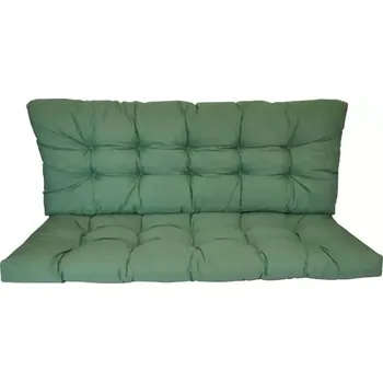 Podsedák Polstr na zahradní houpačku 120 cm - tmavě zelený melír - SLEVA 3% s kodem radost25