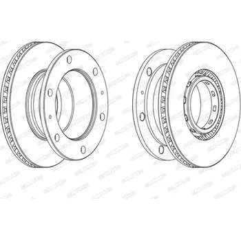 Brzdový kotouč FERODO Brzdový kotouč PREMIER - 330 mm FE FCR342A