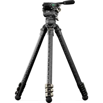 Stativ Tilta 75mm Cine Fluid Head with 3-Stage Carbon Fiber Tripod Legs (8KG) - Space Gray