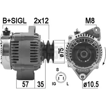 Auto-moto ERA Alternátor ERA 209474A + DOPRAVA ZDARMA!