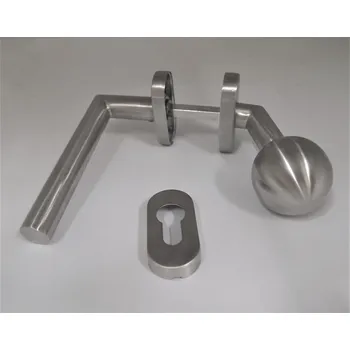 Dveřní kování Kování SANDRA FAB ovál otoč. koule vyosená, L klika, NEREZ