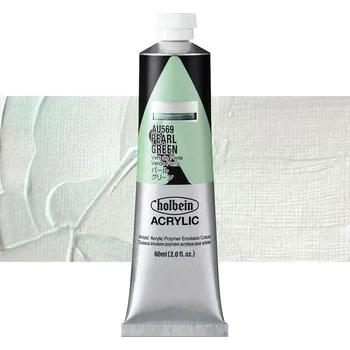 Vodová barva Akrylová barva Holbein Heavy Body - Pearl Green Balení: 60 ml