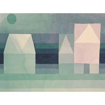Plakát Plakát, Obraz - Three Houses, Paul Klee