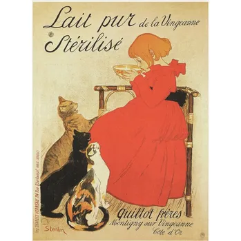 Plakát Plakát, Obraz - Pure Sterilized Milk, Théophile Steinlen