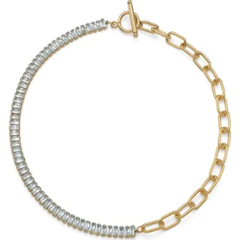 Náhrdelník Oliver Weber Luxusní pozlacený náhrdelník s kubickými zirkony Barsamin Crystal Spirit 12301G + 2 měsíce na vrácení zboží