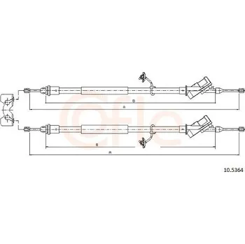 Auto-moto Tažné lanko, parkovací brzda COFLE CFE10.5364