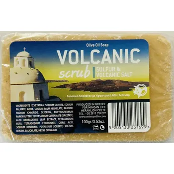 Mýdlo Olivové Peelingové mýdlo Síra a Sopečná sůl 100 g