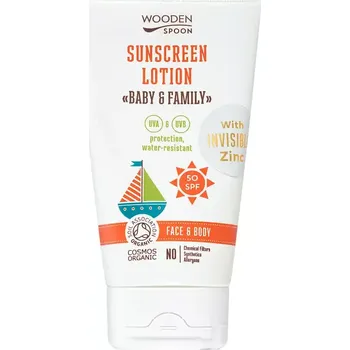 Přípravek na opalování Wooden spoon Opalovací mléko Baby & Family SPF 50 10 ml