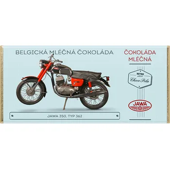 Čokoláda CHOCO POLA - JAWA 350, typ 362 - mléčná čokoláda 100g