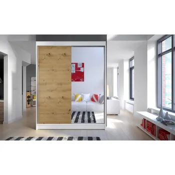 Šatní skříň Skříň Camila I 150 bílá/artisan