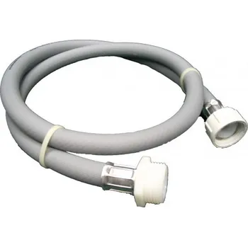 Pračková hadice napouštěcí, rovná - rovná, matka - šroub, 200 cm