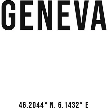Plakát Plakát, Obraz - Geneva simple coordinates, Finlay & Noa