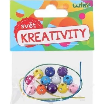 Dětské navlékací korálky Barevné korálky s provázkem [B]