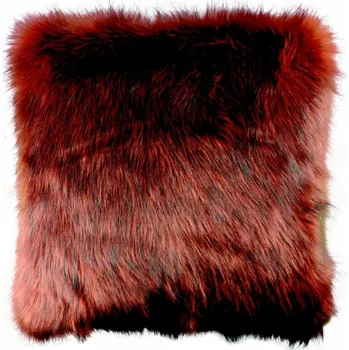 Polštář Chlupatý polštář Indy hnědý hnědá 45x45