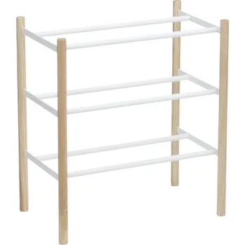 Botník Bílý kovový botník Yamazaki Plain 45,5 x 41-70 cm