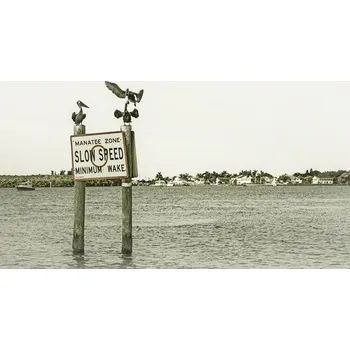 Plakát Plakát, Obraz - Coastal View from Fort Myers Beach | Vintage, Melanie Viola