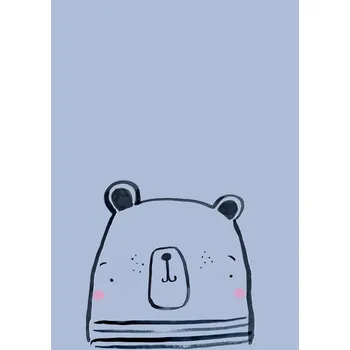 Plakát Plakát, Obraz - Inky line polar bear, Laura Irwin