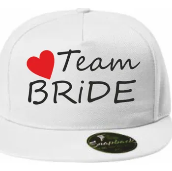 Čepice ON-DESIGN Čepice RAP s potiskem TÝM NEVĚSTY Barva: bílá