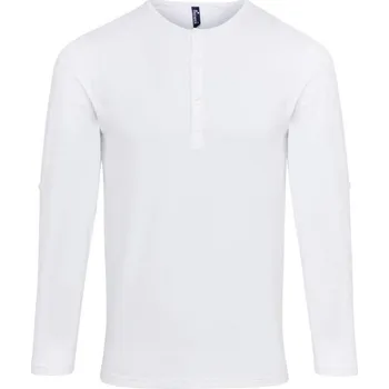 Pánské tričko Premier Pánské triko s dlouhým rukávem PR218 Velikost: 3XL, Barva: bílá