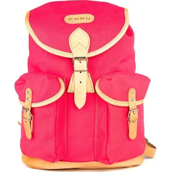 turistický batoh ESSL - original Batoh TRUCKSACK 14l s koženými prvky RŮŽOVÝ + Doprava zdarma na další nákup