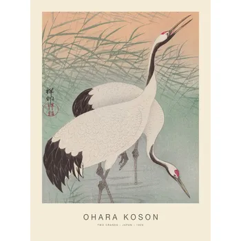 Plakát Plakát, Obraz - Two Cranes (Special Edition) - Ohara Koson