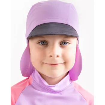 Kšiltovka Dětská kšiltovka s plachetkou a UV ochranou 50+, Lila Velikost: XS (42-44 cm)