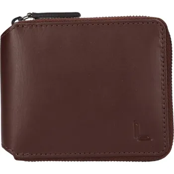 Módní doplněk pánská peněženka kožená LG-7652 TMAVĚ HNĚDÁ BRN
