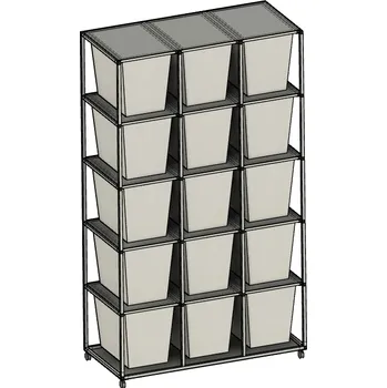 Serverovna Rack Aluhobby K3 - patnáct boxů