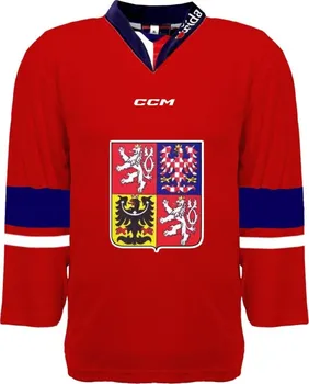 Hokejový dres CCM Fandres Senior replica bez reklam 2023/2024 červený