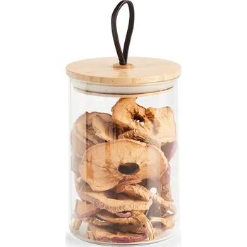 Keramický dřez Zeller Skleněná dóza s víkem a držákem, 1100 ml