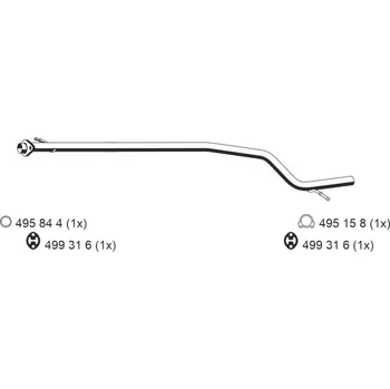 Výfuková trubka Výfuková trubka ERNST 344432
