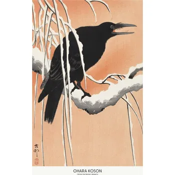 Plakát Plakát, Obraz - Crow On Snowy Branch, Studio Collection