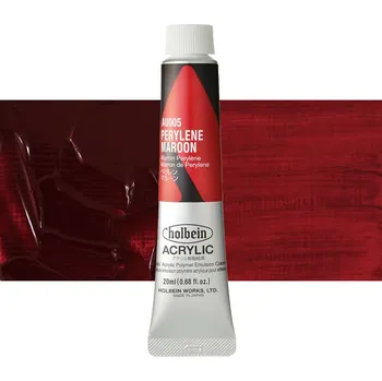 Vodová barva Akrylová barva Holbein Heavy Body - Perylene Maroon Balení: 20 ml