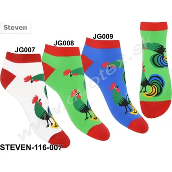 Dámské ponožky STEVEN Kotníkové ponožky Steven-116D-007 Barva: JG009-modrá, Velikost: 35-37(23-24)