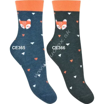 STEVEN Dětské ponožky Steven-014CH-365 Barva: CE366-grafit, Velikost: 32-34(21-22)