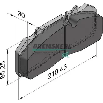 Brzdový komplet Brzdové destičky Bremskerl 29313, 29159