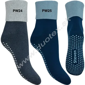 Dámské ponožky STEVEN Dámské ponožky Steven-126-24 Barva: PW25-tm.modráM, Velikost: 38-40(25-26)