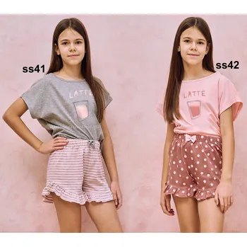 Dívčí pyžamo TARO Dívčí pyžamo Frankie3172 Barva: ss41-sivá, Velikost: 158