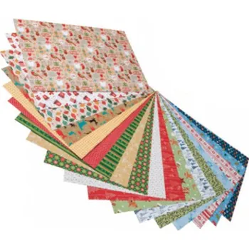 Umělecký papír Blok s designovým papírem Vánoce I. 24x34 cm