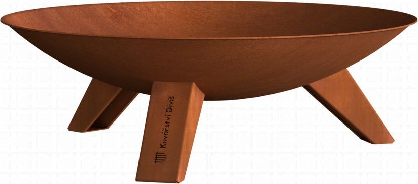 Zahradní přenosné ohniště z CORTEN oceli - Coral 80