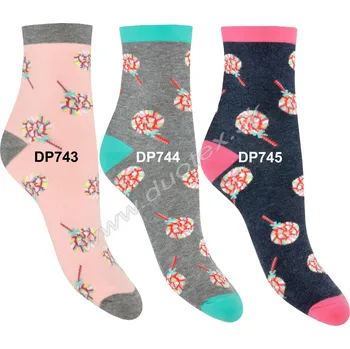 Dámské ponožky STEVEN Vzorované ponožky Steven-099-743 Barva: DP745-tm.jeans, Velikost: 35-37(23-24)