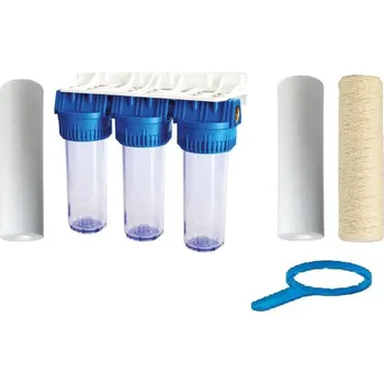 Ochranný vodní filtr Trojitá filtrace na Fe 10"x2,5" 20+5+Fe Připojení: 1"