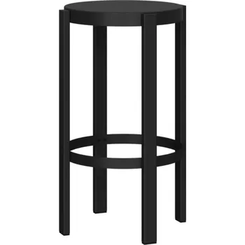 Barová židle noo.ma Černá kovová barová židle Doon 65 cm