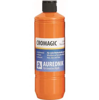 Speciální výtvarná barva AUREDNIK Transparentní barva Cromagic oranžová 500 ml