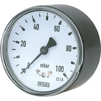 pumpička WIKA Manometr pro nízké tlaky MKZ 63 mm 1/4" -400 až 0 mbar