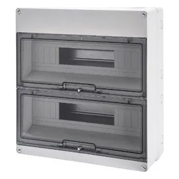 Rozvaděč GEWISS GW40009 Rozvodnice 40 CD na omítku, 36M, IP55, šedá, s dvířky