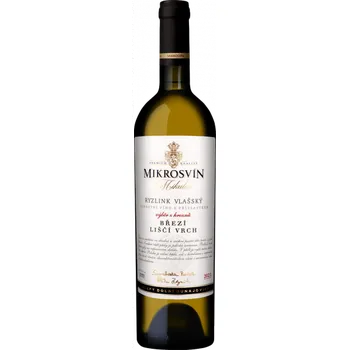 Víno Mikrosvín Ryzlink vlašský 2021 výběr z hroznů Liščí vrch Traditional Line 0,75 l