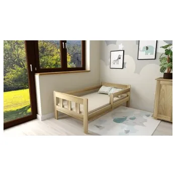 Dětsný nábytek Postel Martin z masivu borovice 180x80 cm - PŘÍRODNÍ + rošt ZDARMA
