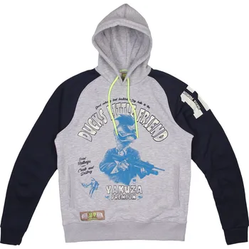 Pánská mikina YAKUZA mikina YPS 3326 dark blue/grey - L